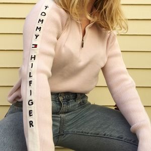 Light Pink Tommy Hilfiger Quarter Zip